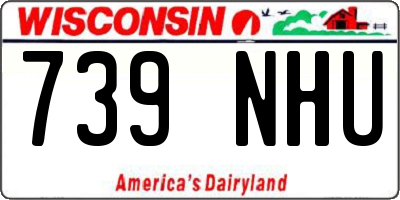 WI license plate 739NHU