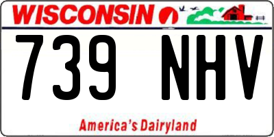 WI license plate 739NHV
