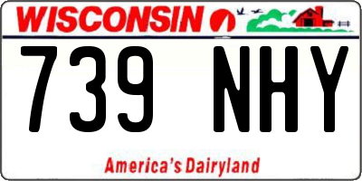 WI license plate 739NHY