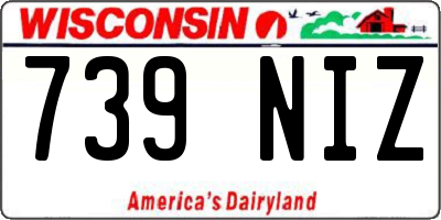 WI license plate 739NIZ