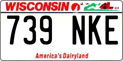 WI license plate 739NKE