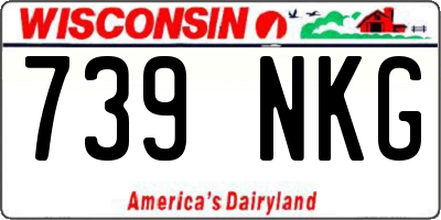 WI license plate 739NKG