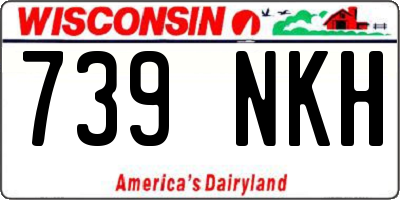 WI license plate 739NKH