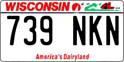 WI license plate 739NKN