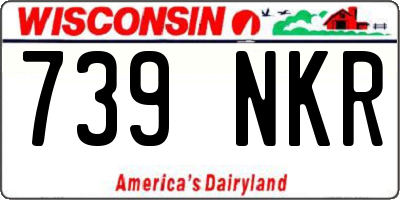 WI license plate 739NKR
