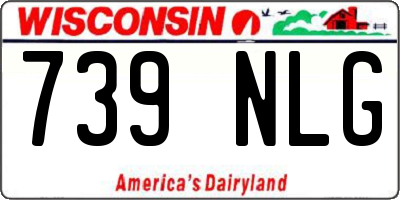 WI license plate 739NLG