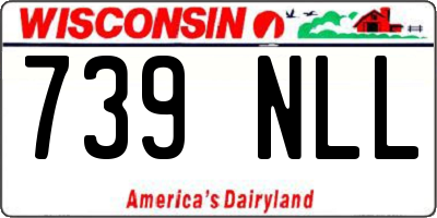 WI license plate 739NLL