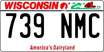 WI license plate 739NMC