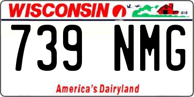 WI license plate 739NMG