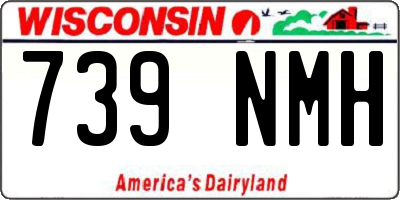 WI license plate 739NMH