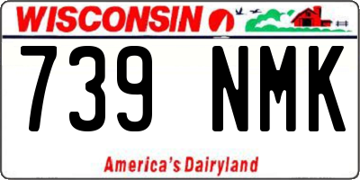 WI license plate 739NMK