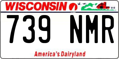 WI license plate 739NMR