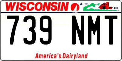 WI license plate 739NMT