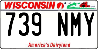 WI license plate 739NMY