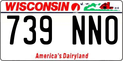 WI license plate 739NNO