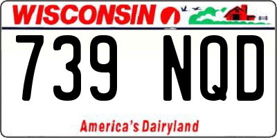 WI license plate 739NQD