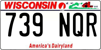 WI license plate 739NQR