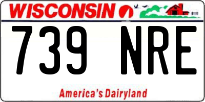 WI license plate 739NRE
