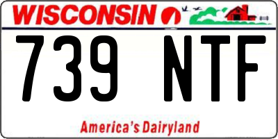 WI license plate 739NTF