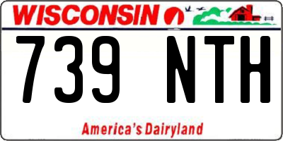 WI license plate 739NTH