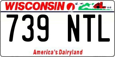 WI license plate 739NTL