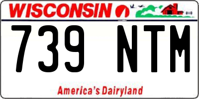 WI license plate 739NTM