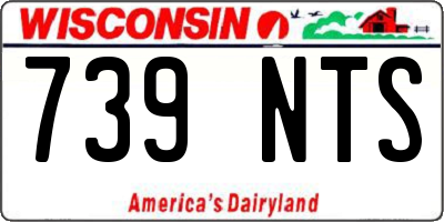 WI license plate 739NTS