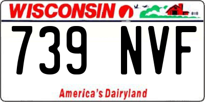 WI license plate 739NVF