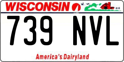 WI license plate 739NVL
