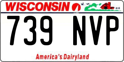 WI license plate 739NVP
