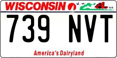 WI license plate 739NVT