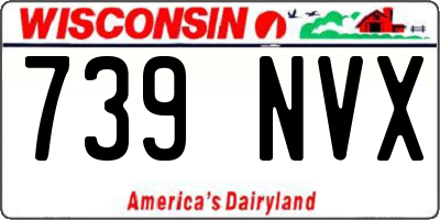 WI license plate 739NVX
