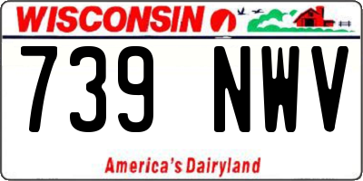 WI license plate 739NWV
