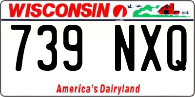 WI license plate 739NXQ