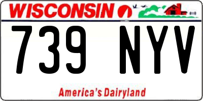 WI license plate 739NYV