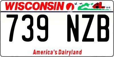 WI license plate 739NZB
