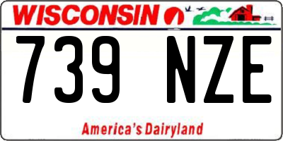 WI license plate 739NZE