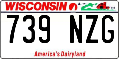 WI license plate 739NZG
