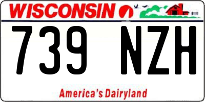 WI license plate 739NZH