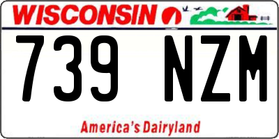 WI license plate 739NZM