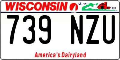 WI license plate 739NZU