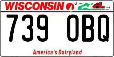 WI license plate 739OBQ
