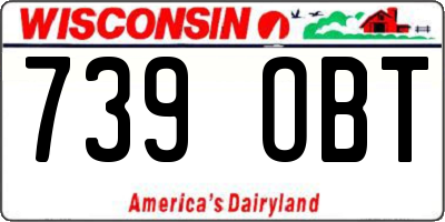 WI license plate 739OBT