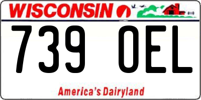 WI license plate 739OEL