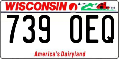 WI license plate 739OEQ