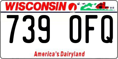 WI license plate 739OFQ