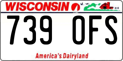 WI license plate 739OFS
