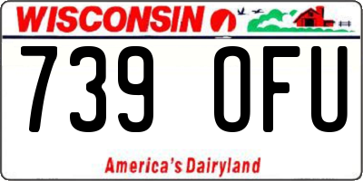 WI license plate 739OFU