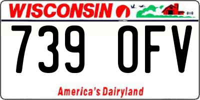 WI license plate 739OFV