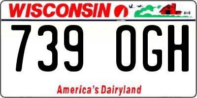 WI license plate 739OGH